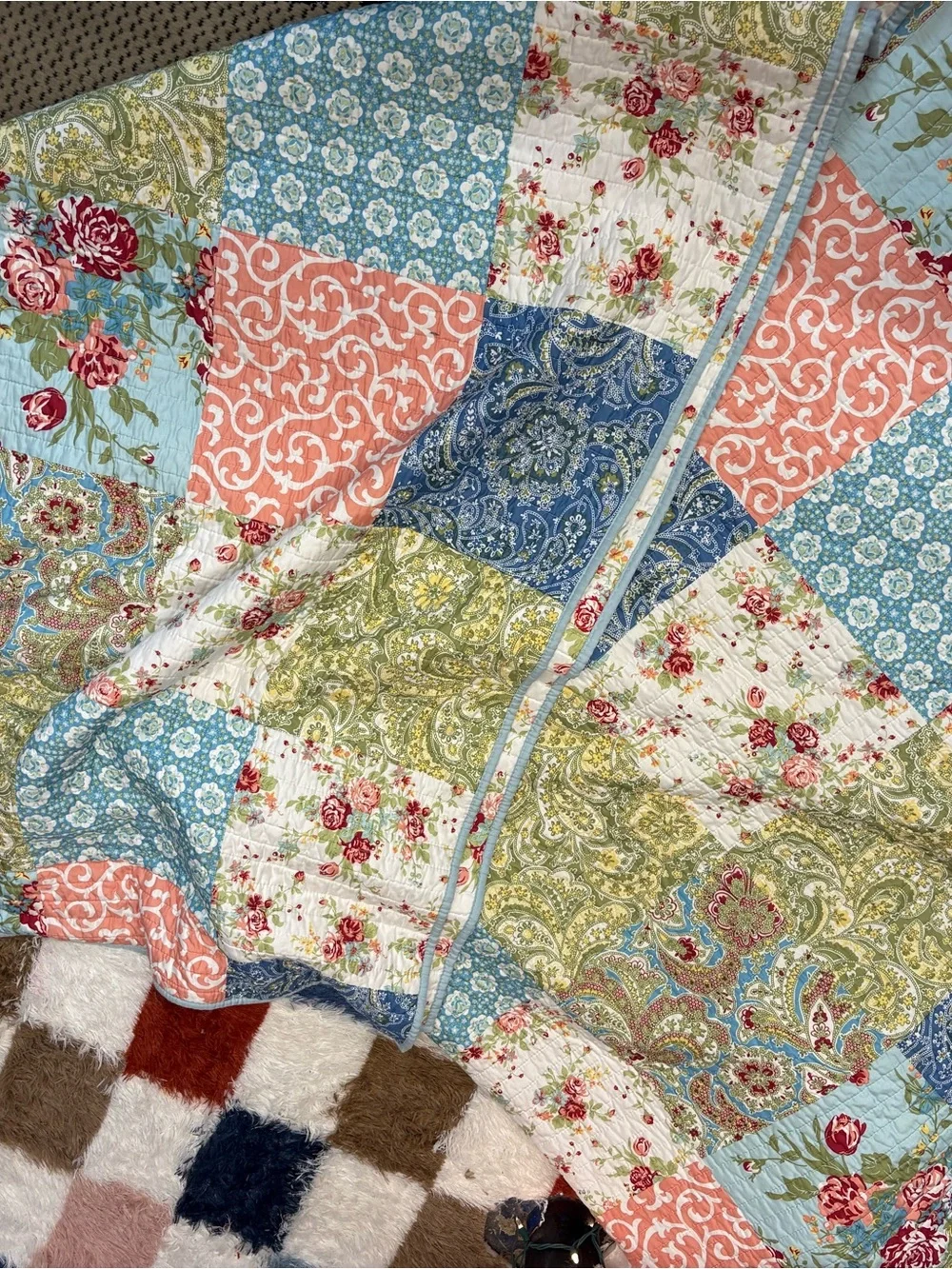 Floral Patchwork KING QUILT